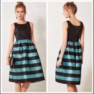 NWT Anthropologie stripe party dress sz 0